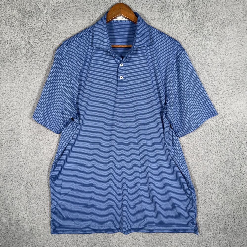 Holderness & Bourne XL The Campbell Striped Golf Polo Shirt Mens Siwanoy Club